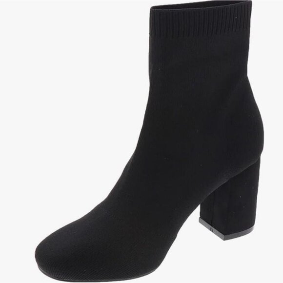 MIA Shoes - MIA Erika Fly Knit Booties Dress Boots Black